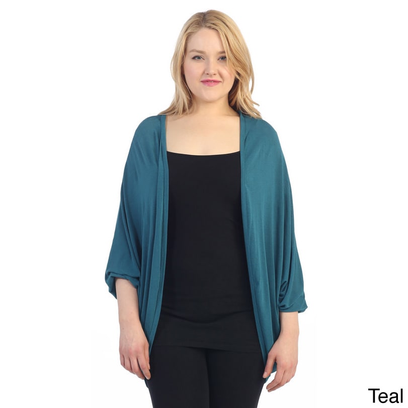 Hadari Womens Plus Casual Open Cardigan