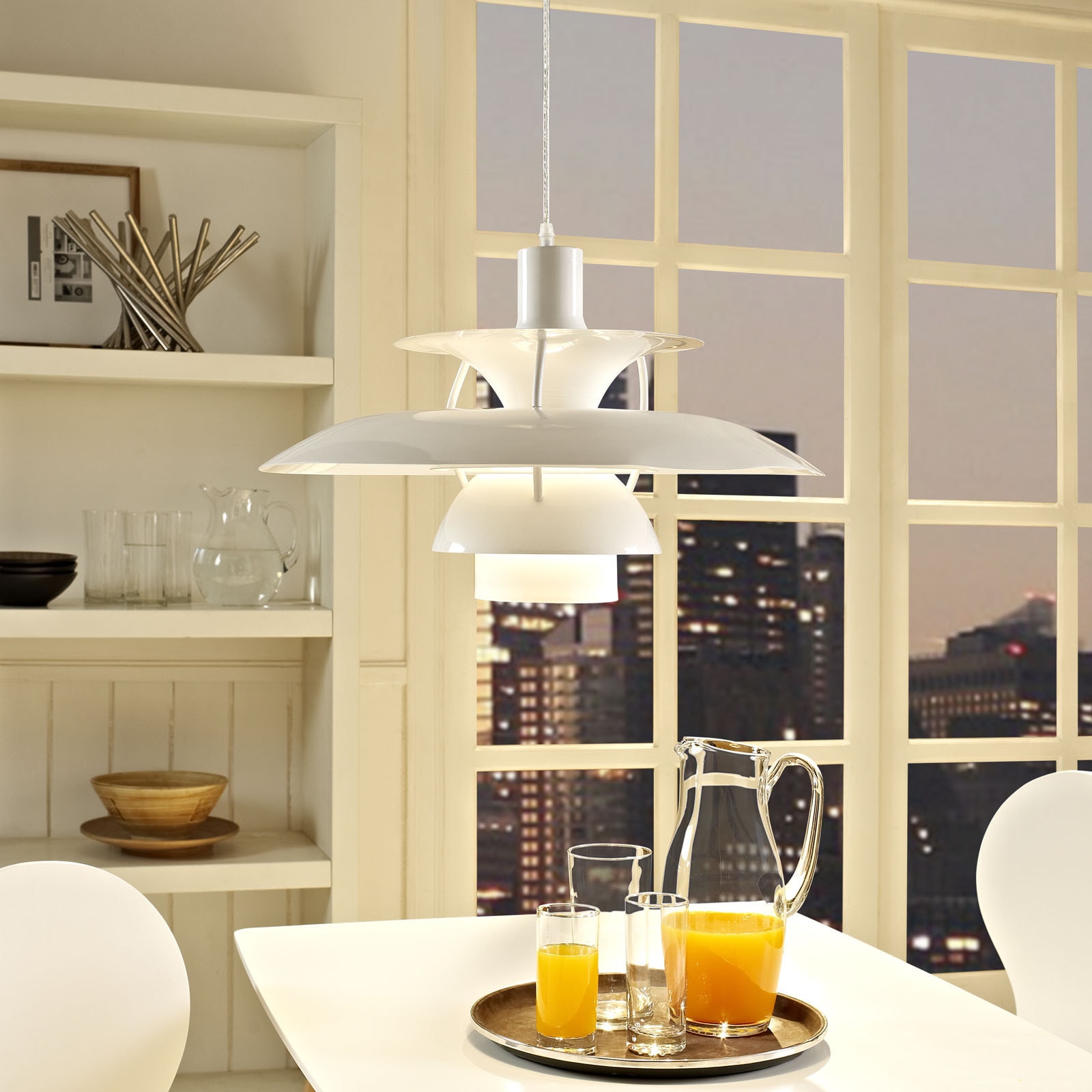 Guise Modern White 1 light Pendant Lamp