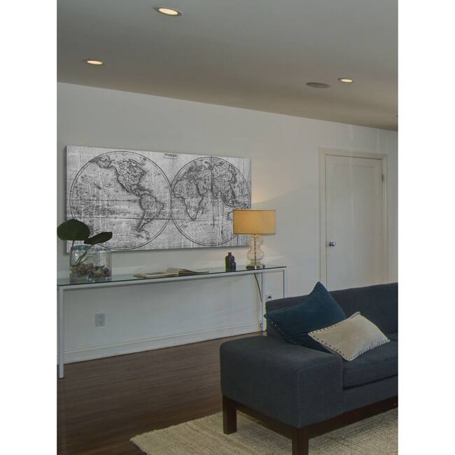 Marmont Hill Art Collective 'Double Globe' Canvas Art - Multi-Color