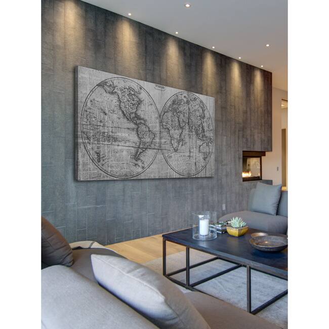 Marmont Hill Art Collective 'Double Globe' Canvas Art - Multi-Color
