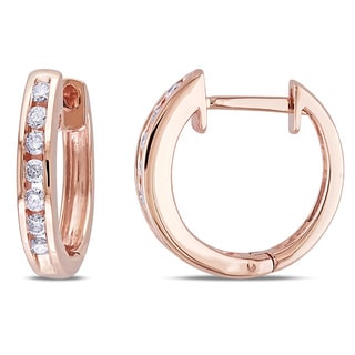 Miadora 10k Rose Gold 1 4ct Tdw Diamond Cuff Earrings On Miadora 10k Rose Gold 1 4ct Tdw Diamond Cuff Earrings On Free Shipping Today 9115866