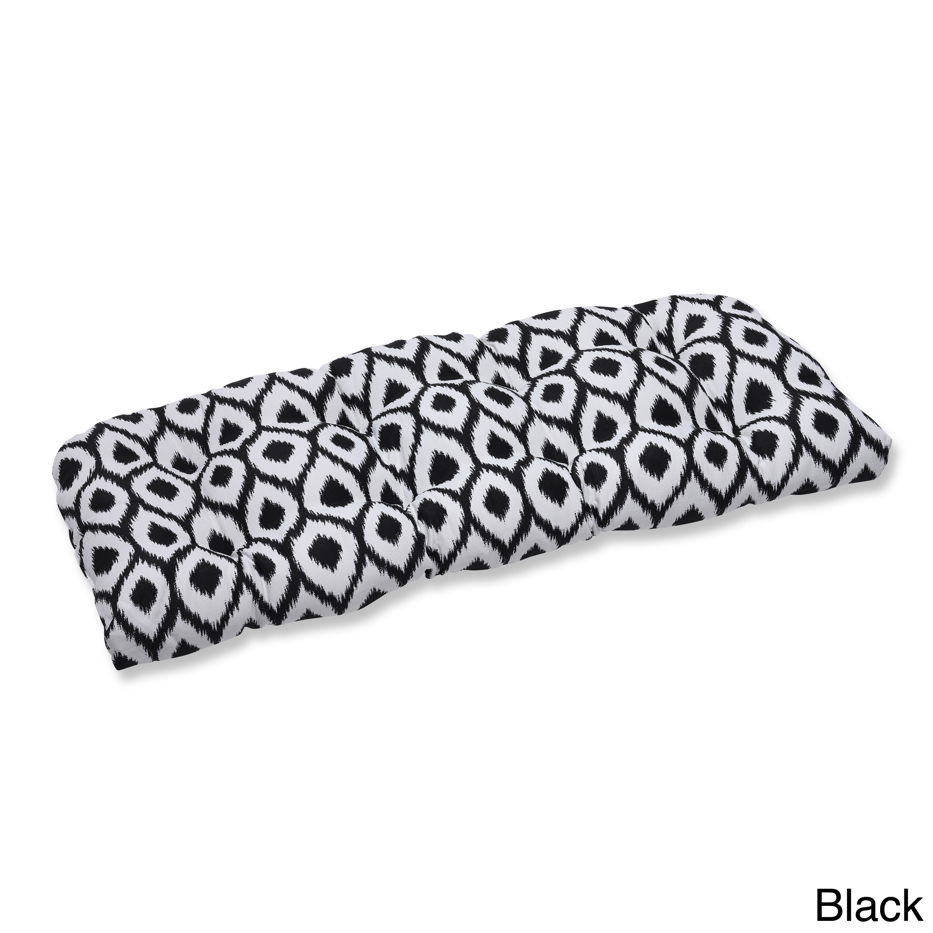 Pillow Perfect Wicker Loveseat Cushion With Bella dura Shivali Fabric