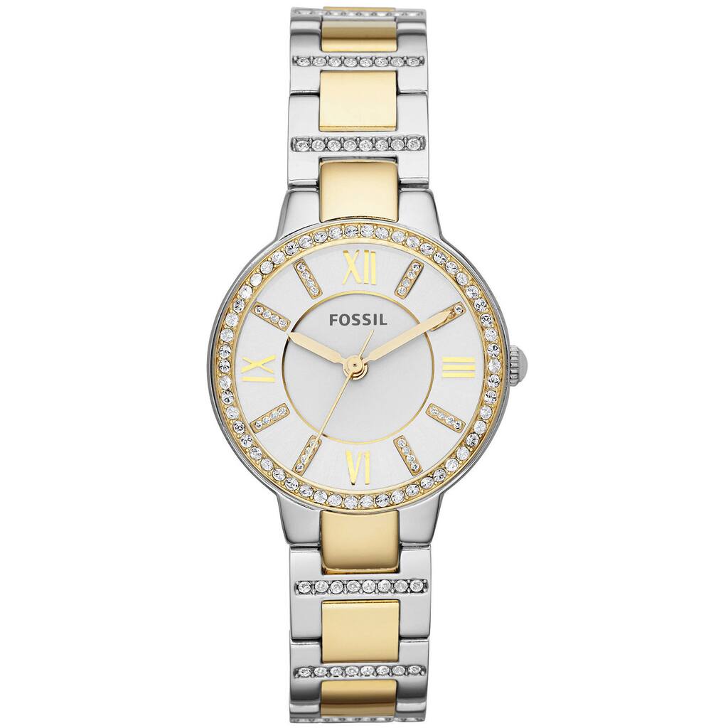 Fossil Women's ES3503 Virginia Two-tone Crystal Watch