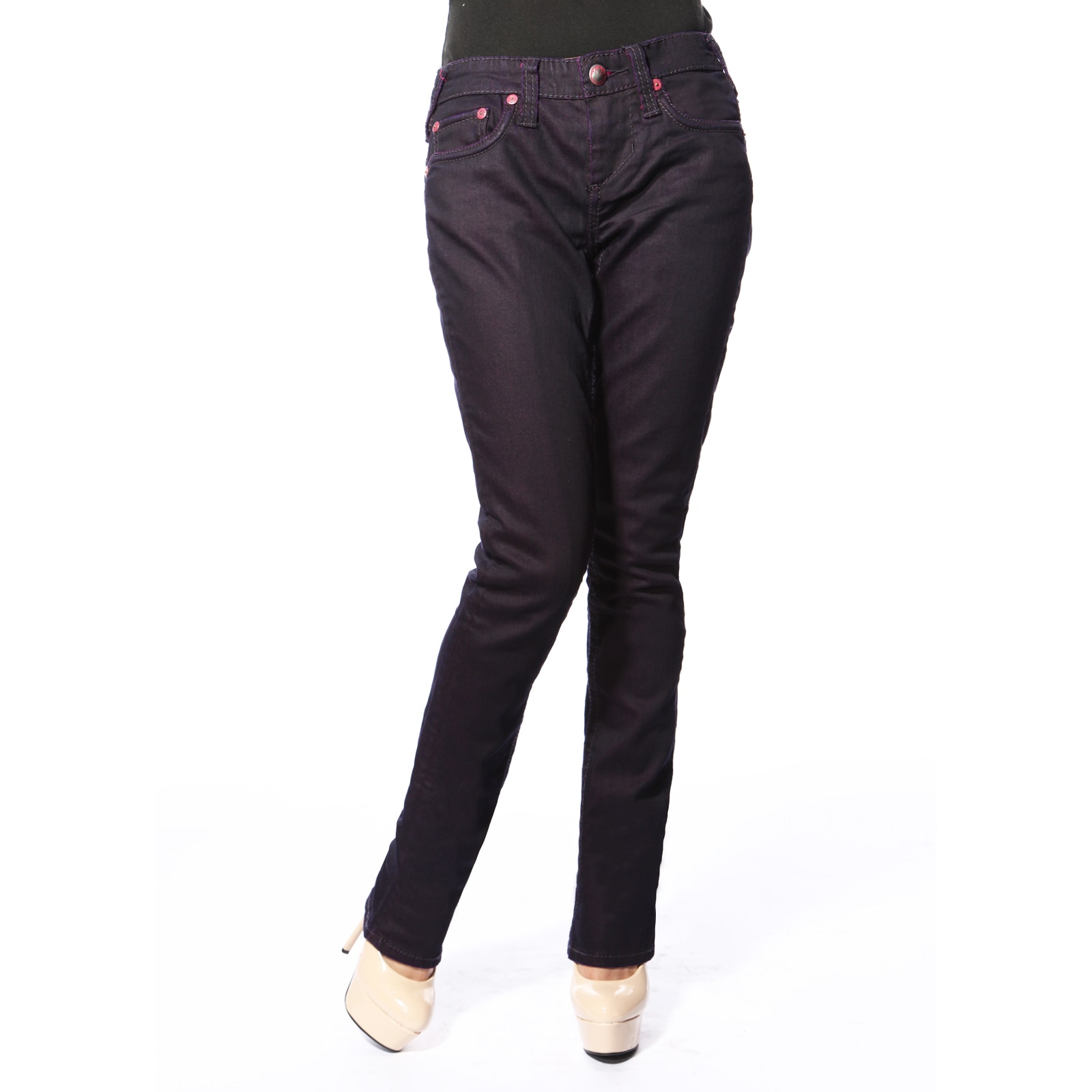 dark purple jeans womens