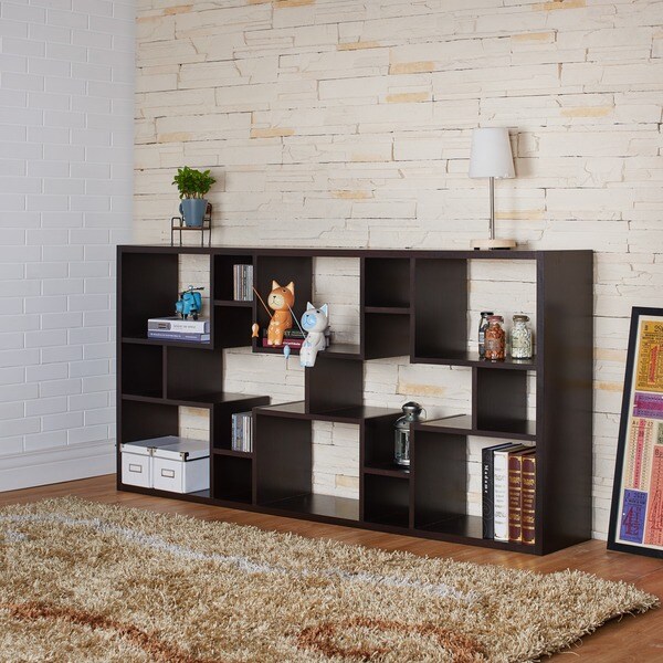 Shop Furniture of America Austin Unique Contouring Bookcase / Display