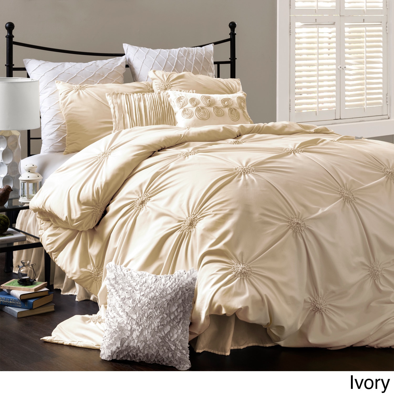 Lush Decor Bianca Polyester 4 piece Comforter Set