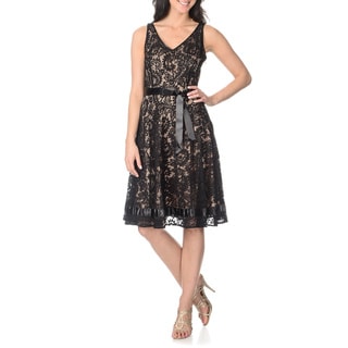 Tahari Arthur S. Levine Women's Lace Dress Evening & Formal Dresses