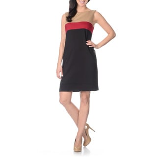 Tahari Arthur S. Levine Women's Color Block Shift Dress Evening & Formal Dresses