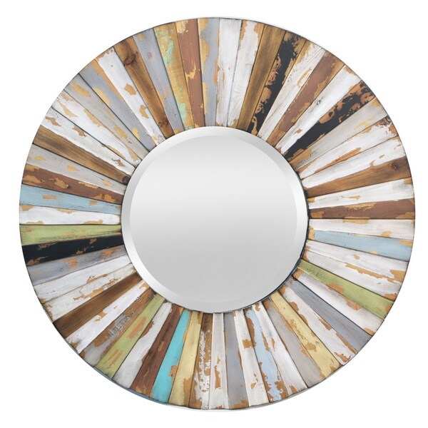 Shop Wood Framed Wall Mirror - Overstock - 9116209