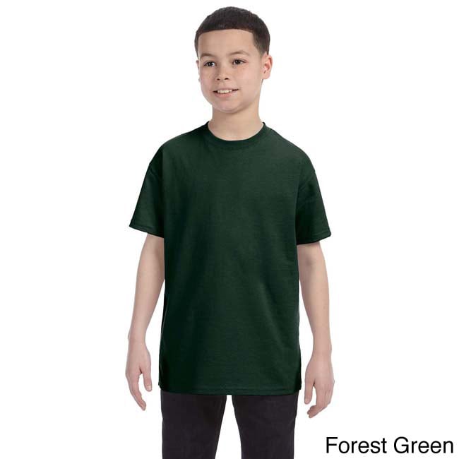 Fruit Of The Loom Fruit Of The Loom Youth 50/50 Blend Best T shirt Green Size L (14 16)