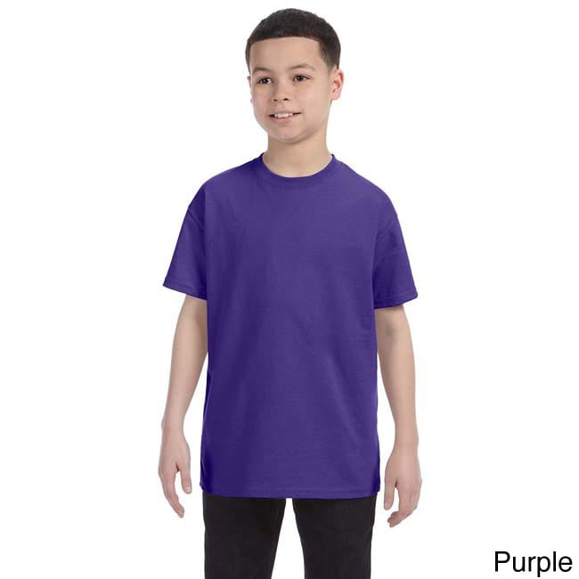 Fruit Of The Loom Fruit Of The Loom Youth 50/50 Blend Best T shirt Purple Size L (14 16)