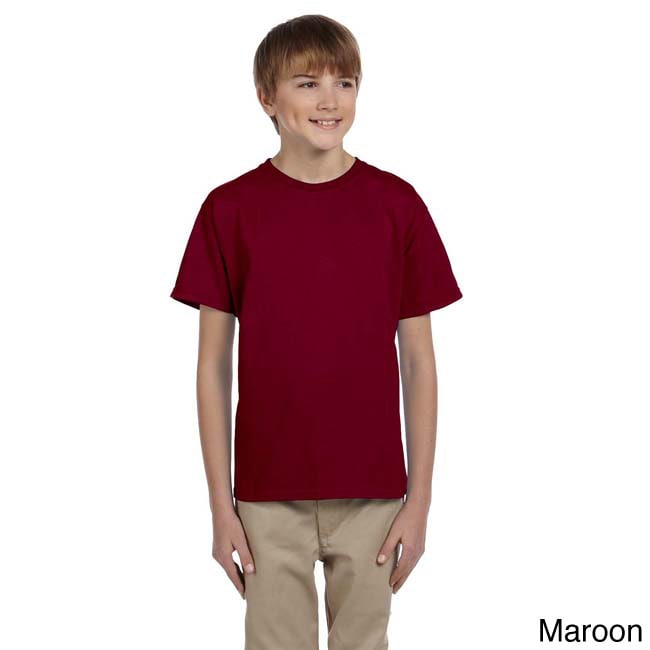 Fruit Of The Loom Fruit Of The Loom Youth Heavy Cotton Hd T shirt Brown Size L (14 16)