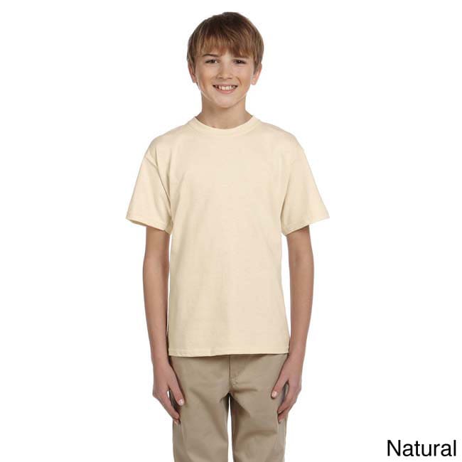 Fruit Of The Loom Fruit Of The Loom Youth Heavy Cotton Hd T shirt Beige Size L (14 16)