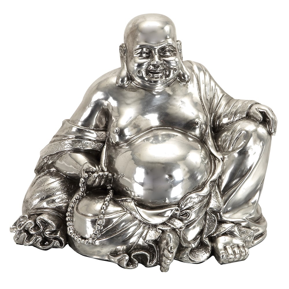 8 inch Polystone Sitting Buddha