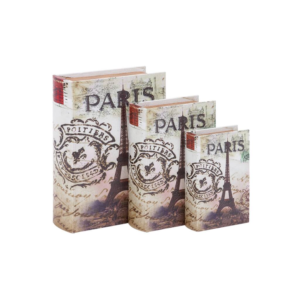 Wooden Storage Books (Set of 3)