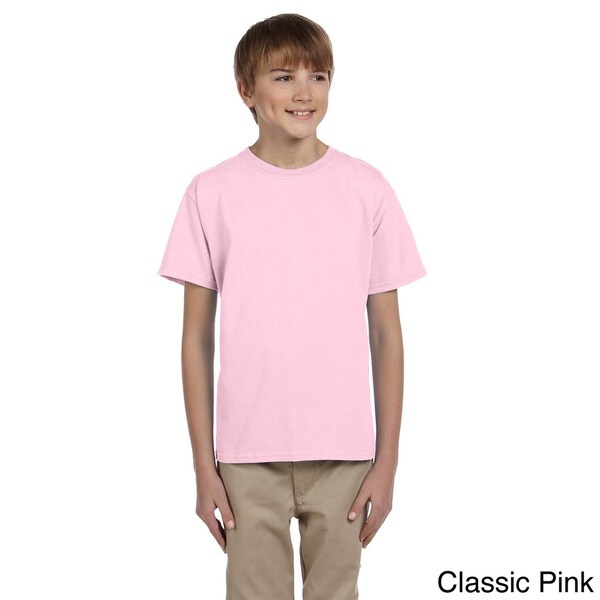 5 Pack Gildan Childrens T-Shirt Cotton Plain Boys Girls Black T Shirts S-XL Kids 