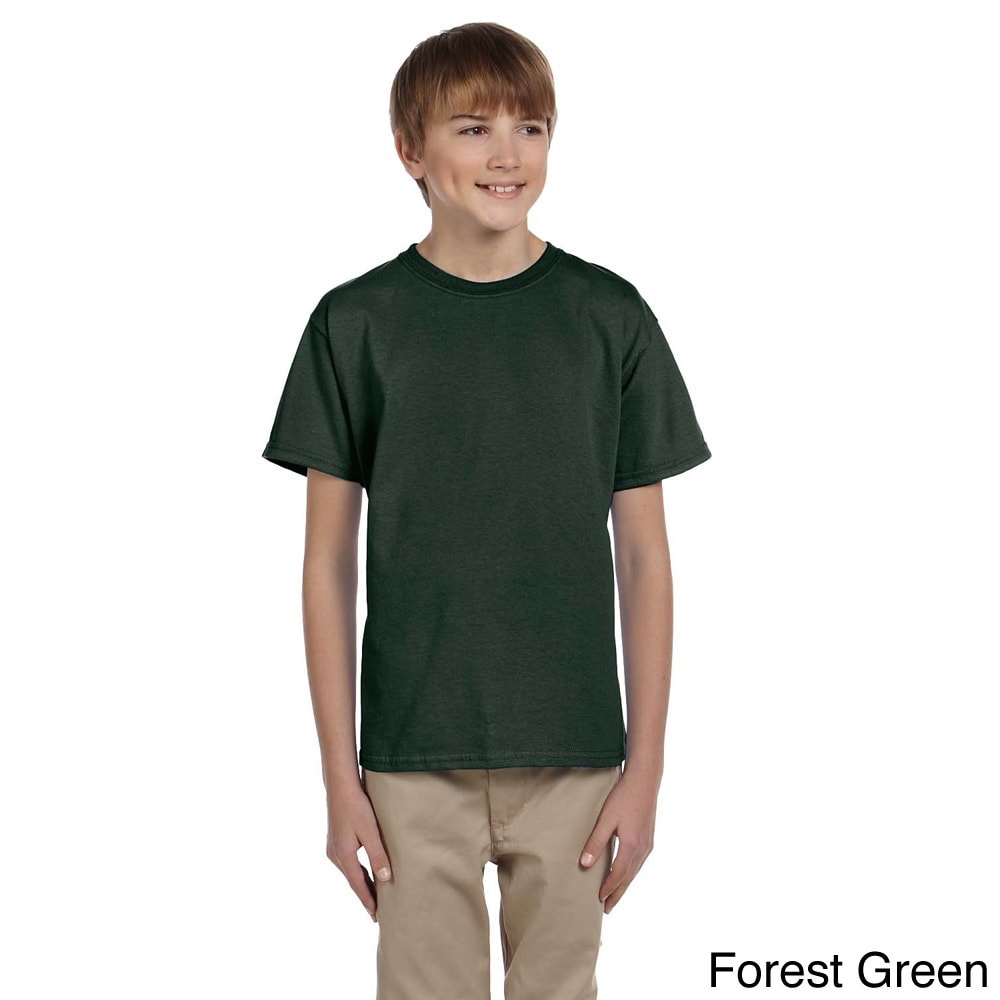 Fruit Of The Loom Fruit Of The Loom Youth Boys Heavy Cotton Hd T shirt Green Size L (14 16)