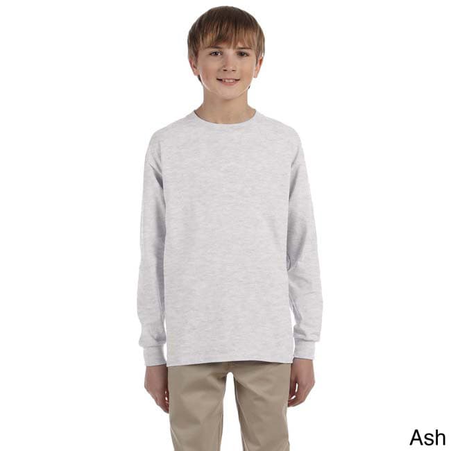 Youth Boys Heavyweight Blend Long sleeve T shirt