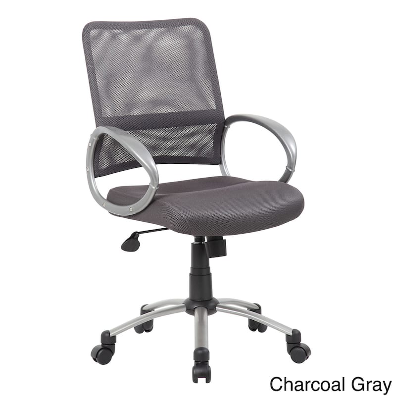Boss Adjustable Breatheable Mesh Task Chair - Grey