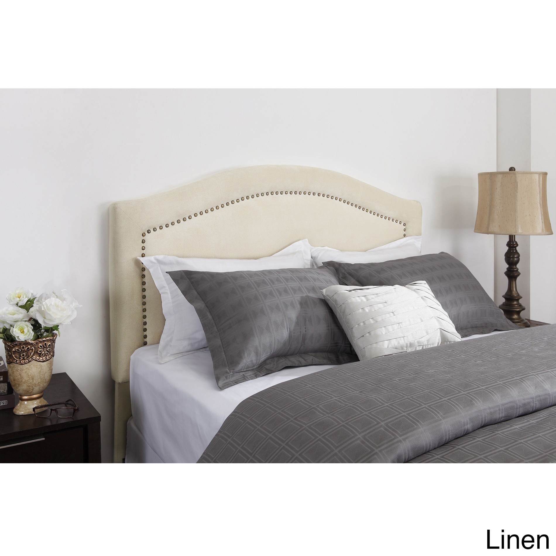 Addison Nailhead Trim Upholstered Headboard