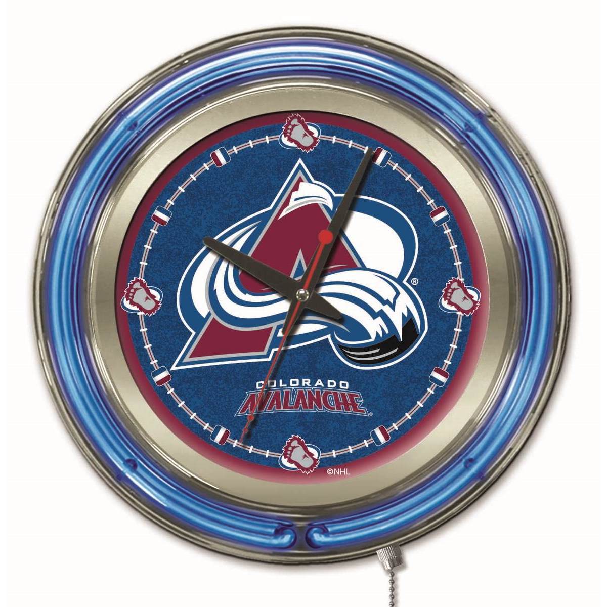 Holland Us Nhl Neon Logo Clocks