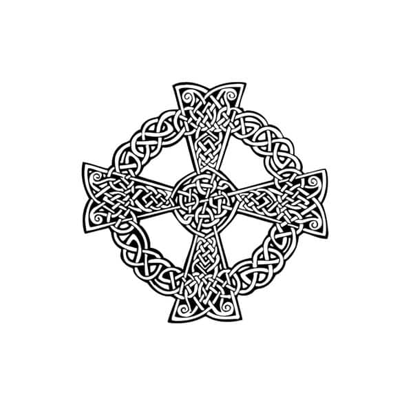 Irish Cross In Circle Vinyl Wall Art - Bed Bath & Beyond - 9116759