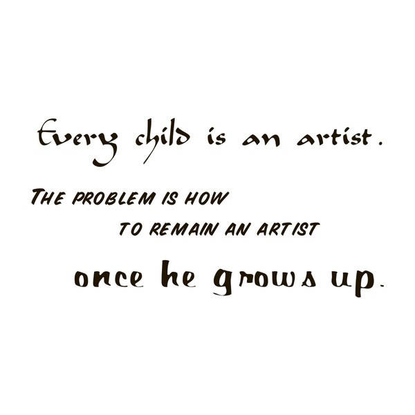 Shop Every Child Is An Artist Quote Vinyl Wall Art - Free Shipping On ...