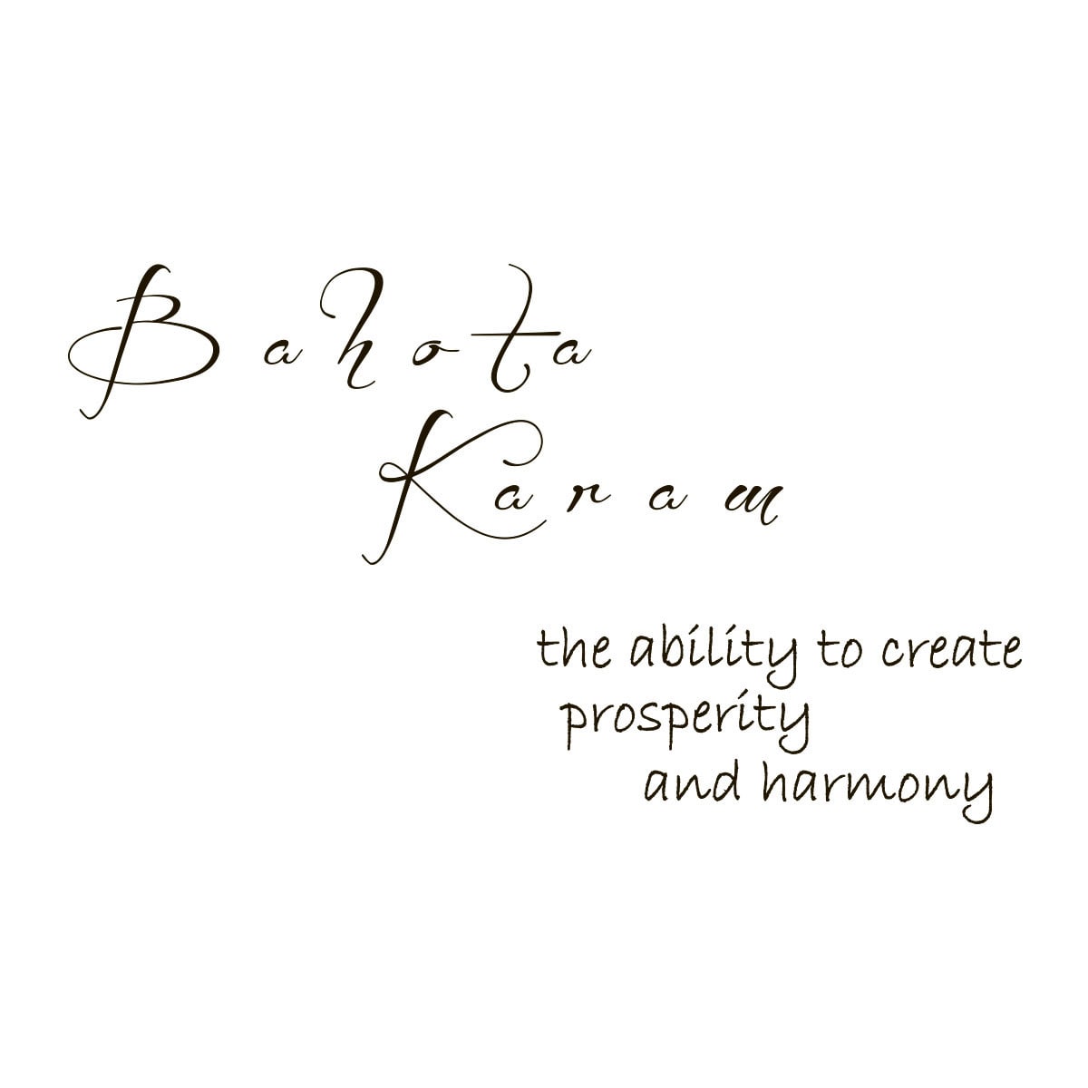 Bahota Karam Mantra Quote Vinyl Wall Art