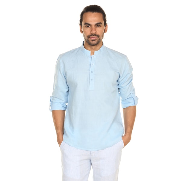 In Sattva Anita Dongre Mens Pullover Tunic with Mandarin Collar