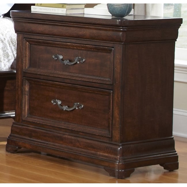 Rockford International Senator Dark Brown 3 drawer Nightstand Brown Size 3 drawer