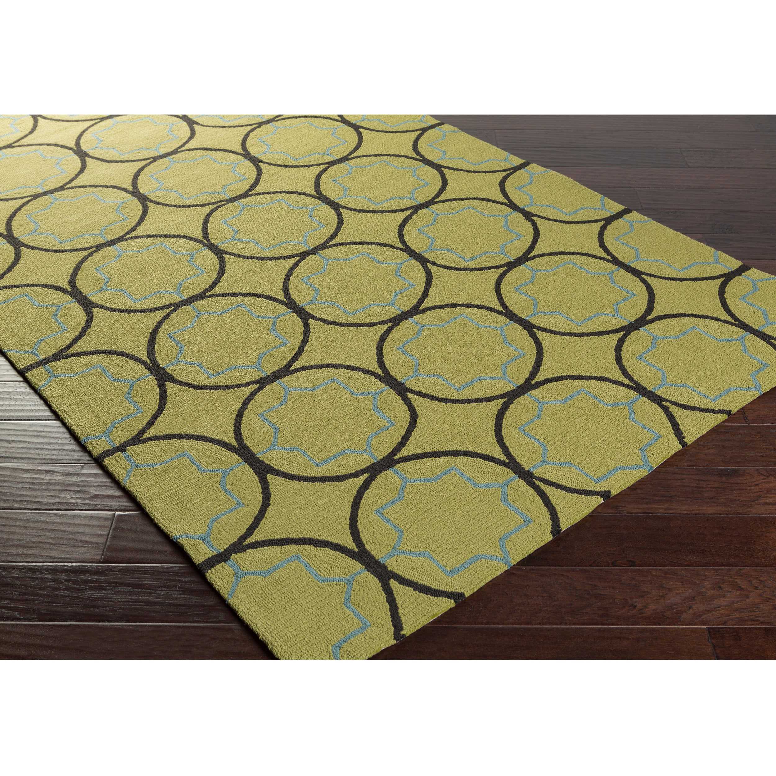 Hand hooked Dolly Contemporary Geometric Indoor/ Outdoor Area Rug (5 X 8)