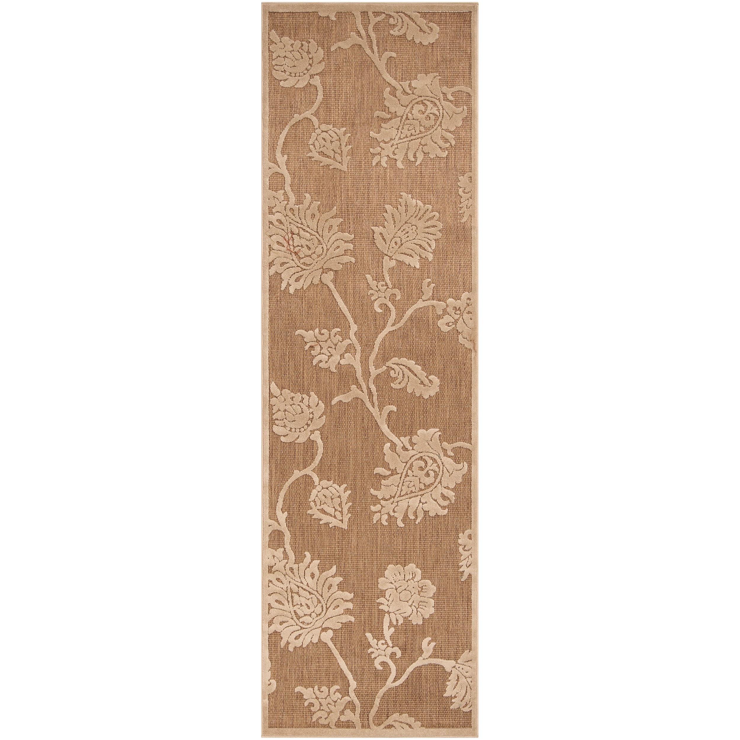 Meticulously Woven Jesse Transitional Floral Indoor/ Outdoor Area Rug (26 X 710)