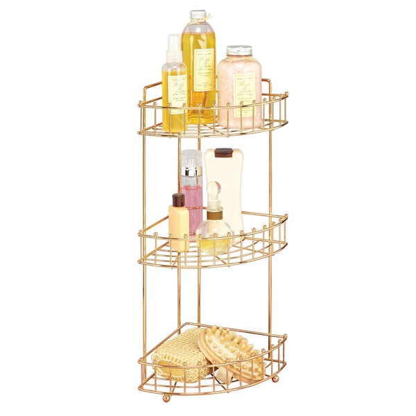 Balljoint Rose Gold 3 tier Corner Rack