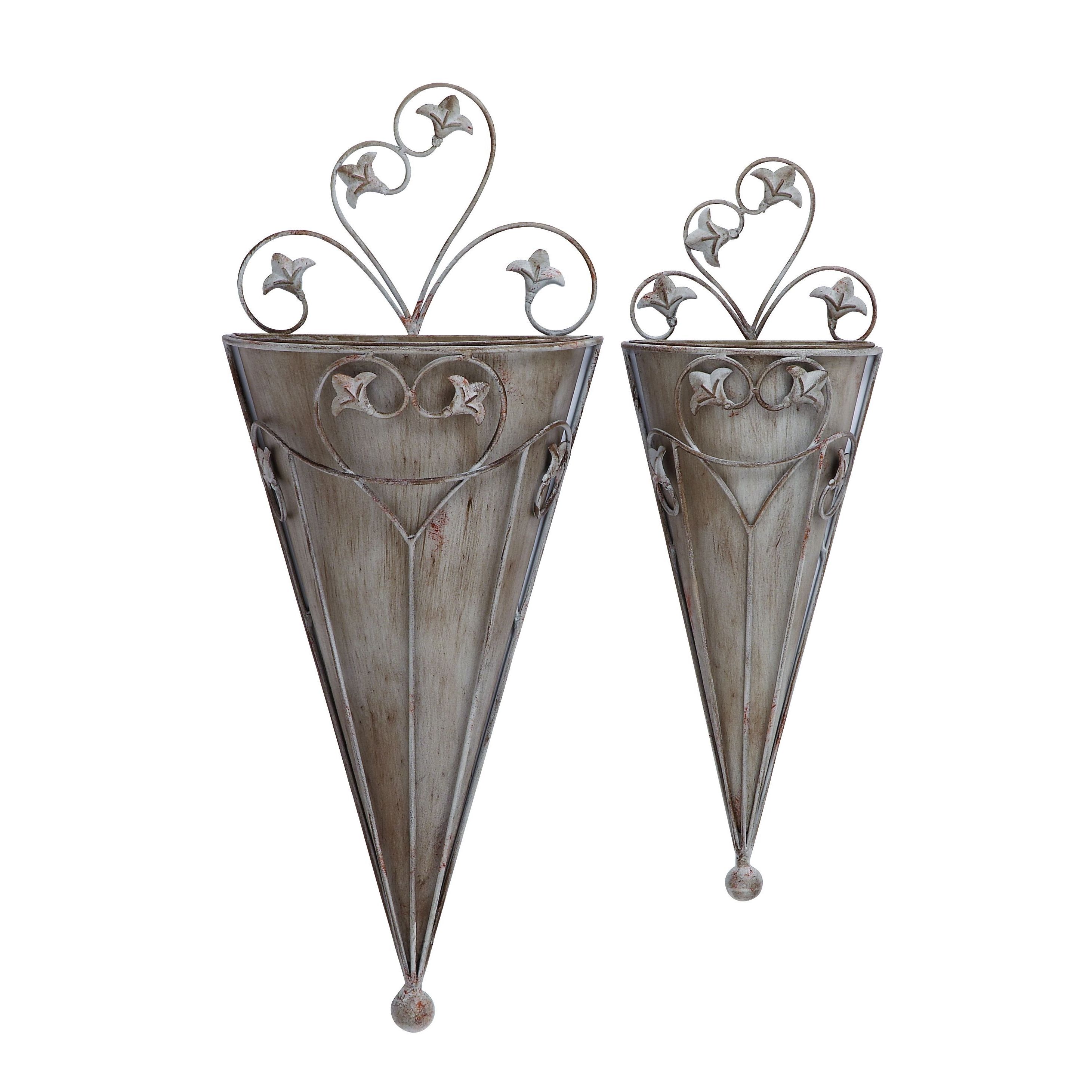 Cone Shaped Wall Planter (set Of 2)