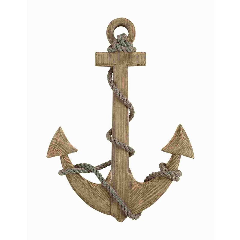 Wood Anchor Sensible Nautical Decor