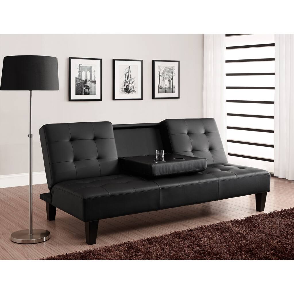 Avenue Greene Julia Cup Holder Convertible Futon Sofa Bed