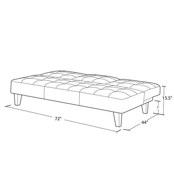 Avenue Greene Julia Cup Holder Convertible Futon Sofa Bed Cup Holder Convertible Futon Sofa Bed