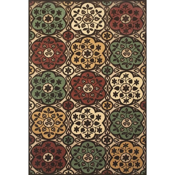 Grand Bazaar Power Loomed Polypropylene Uttur Rug in Tan/Brown 5' X 7'-6" - 5' x 7'6"