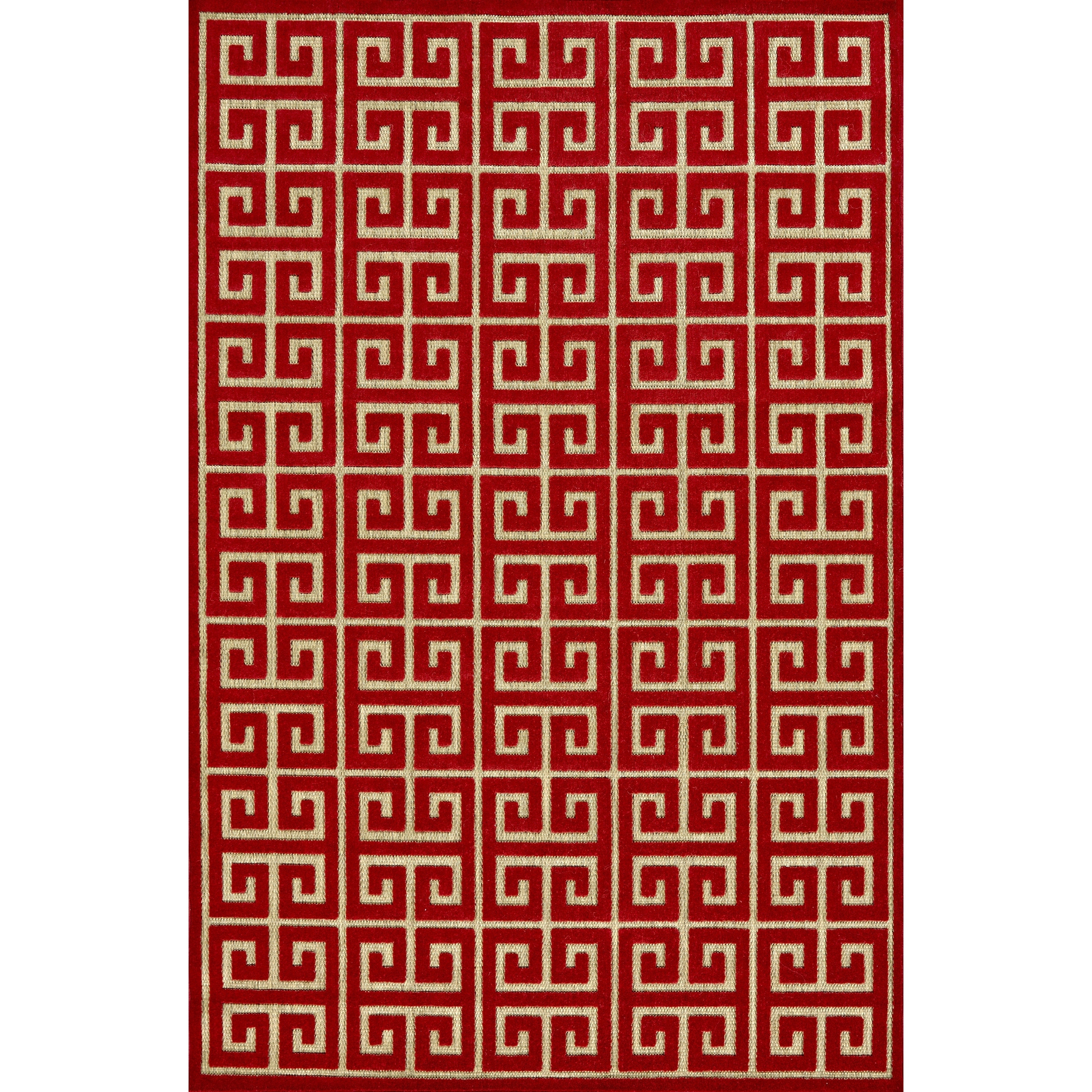 Tahla Tan Red Area Rug (5 X 76)