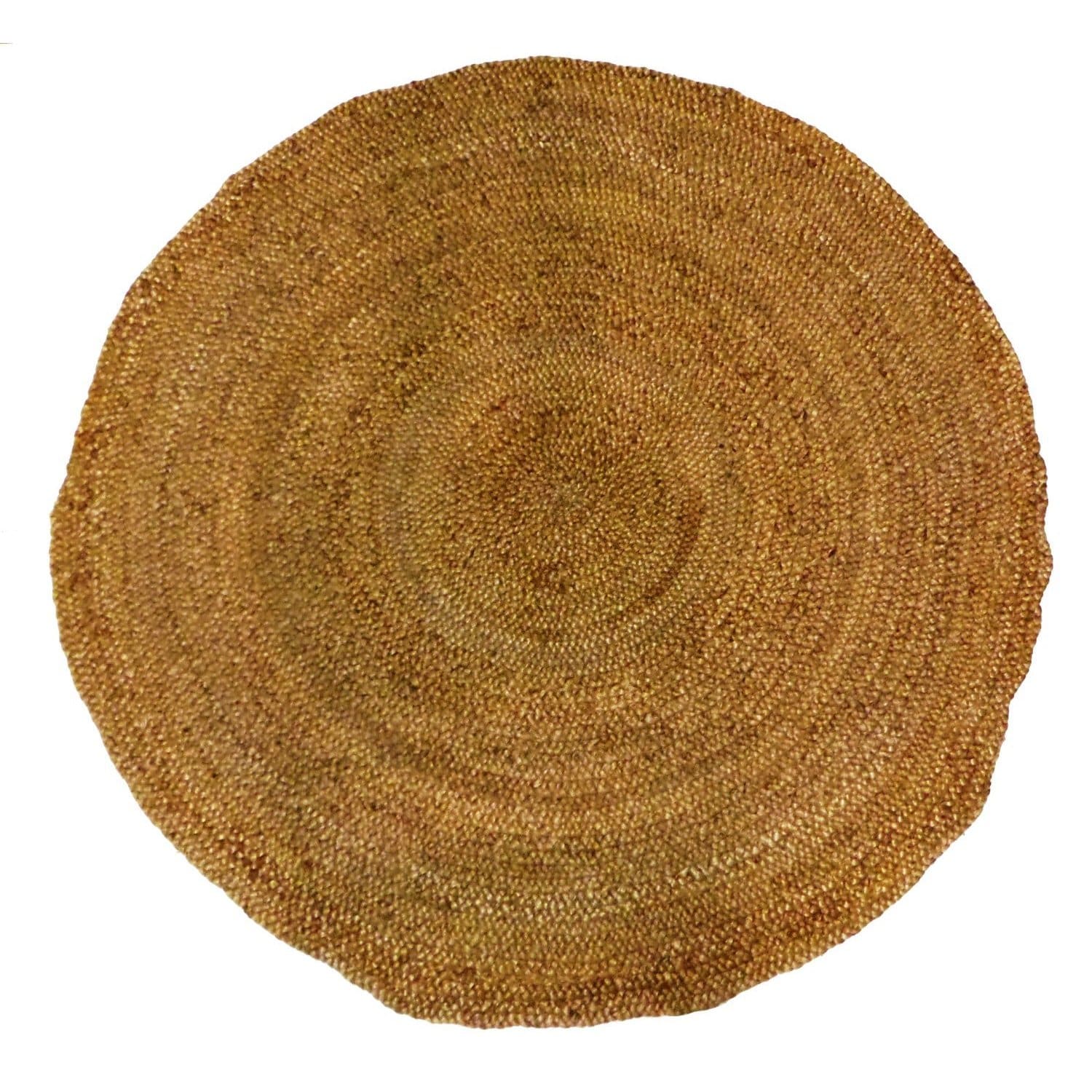 Celebration Jute 6 foot Braided Hand Woven Round Rug