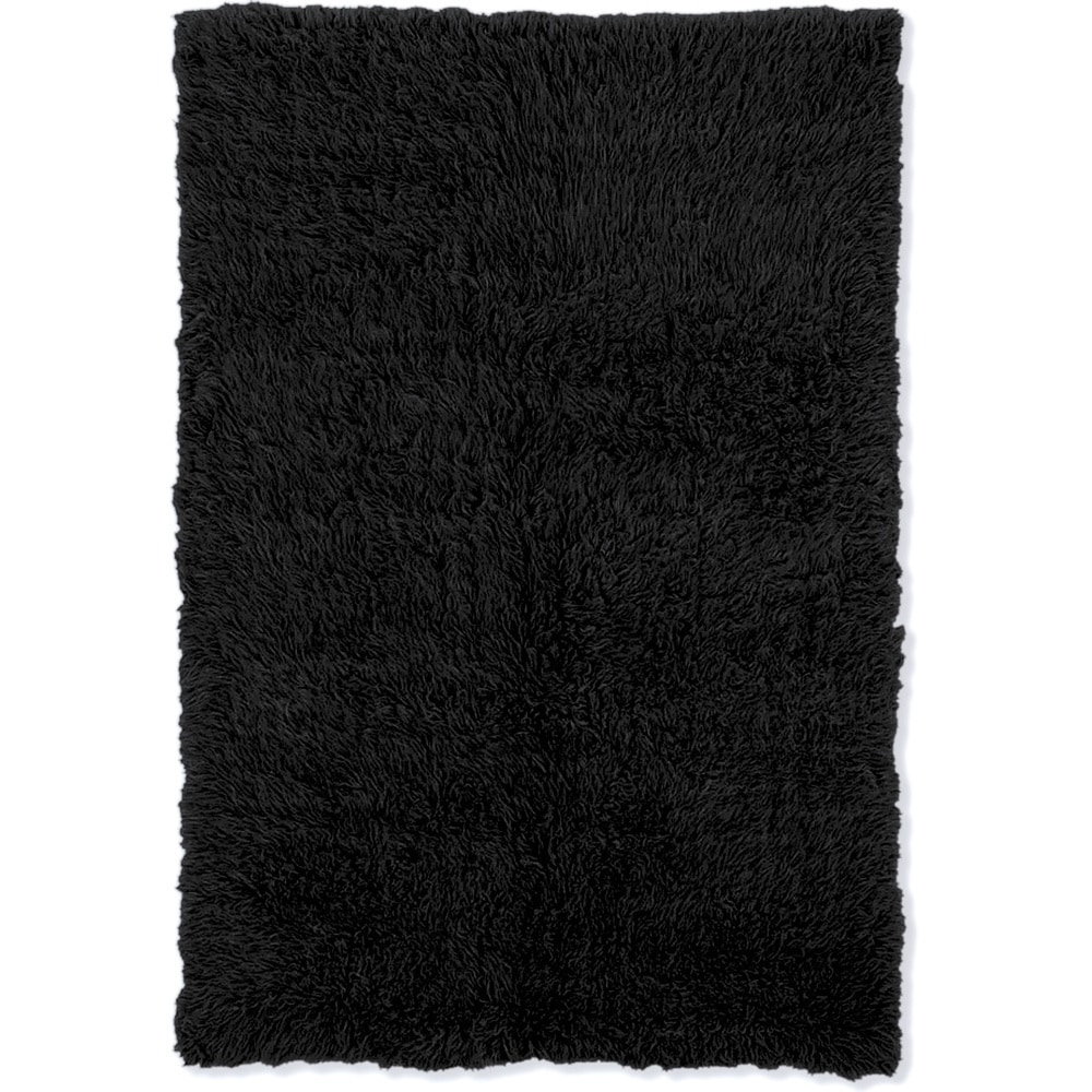 Flokati Super Heavy Black Area Rug (7 X 10)