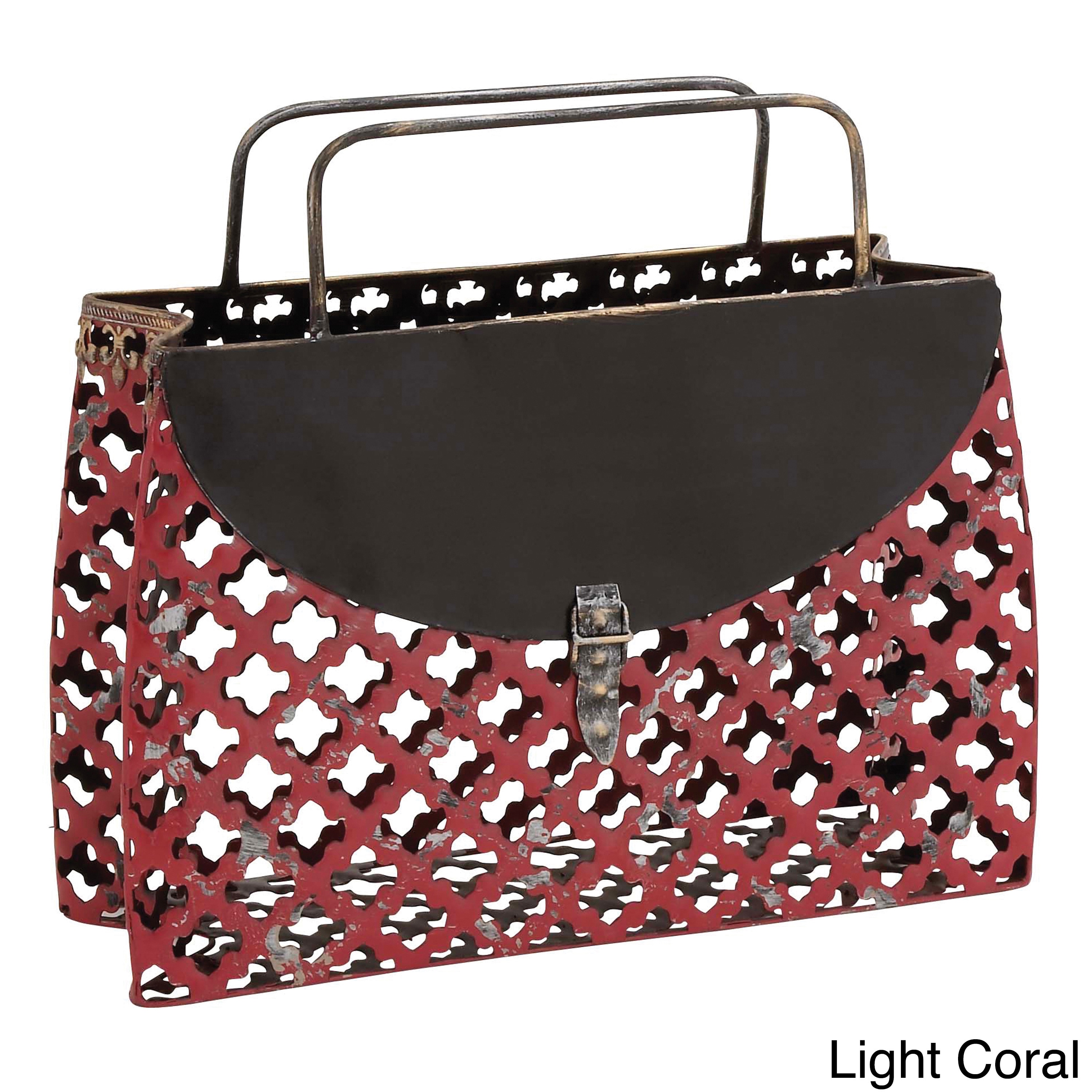 Casa Cortes Purse Style Metal Magazine Holder