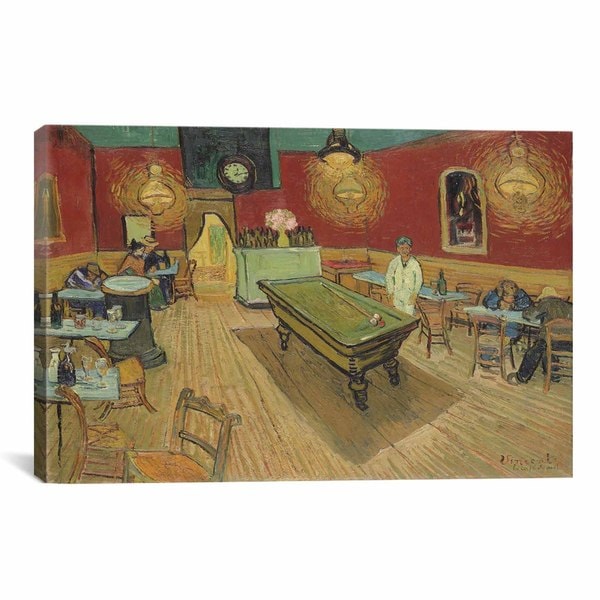 iCanvas The Night Cafe by Vincent van Gogh Canvas Print Wall Art