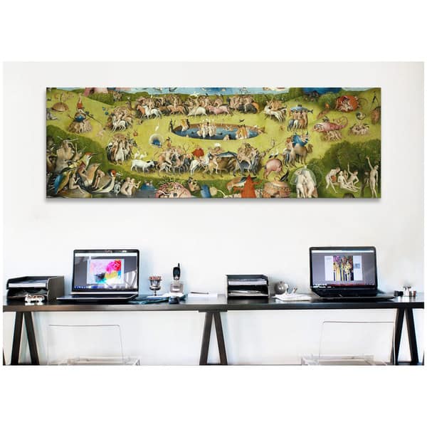 Icanvas Art Hieronymus Bosch Top Of Central Panel From The Garden Of Earthly Delights Canvas Print Wall Art Overstock 9120169