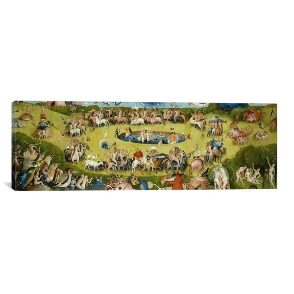Icanvas Art Hieronymus Bosch Top Of Central Panel From The Garden Of Earthly Delights Canvas Print Wall Art Overstock 9120169