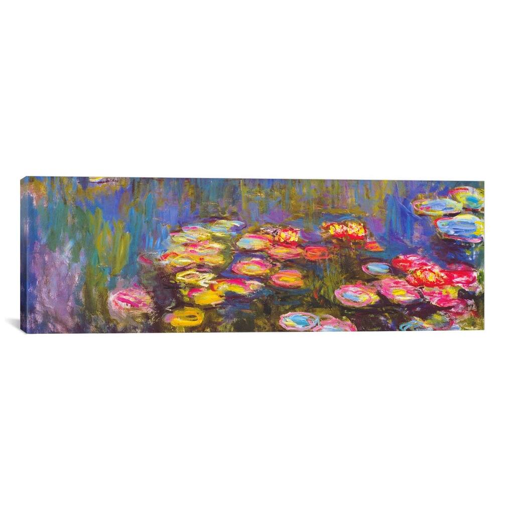 iCanvas ART Claude Monet Water Lilies Canvas Print Wall Art