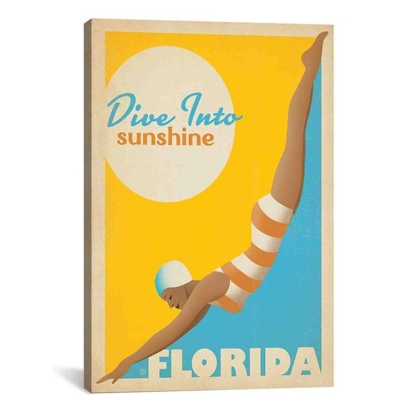 iCanvasART Anderson Design Group Dive into Sunshine   Florida Canvas