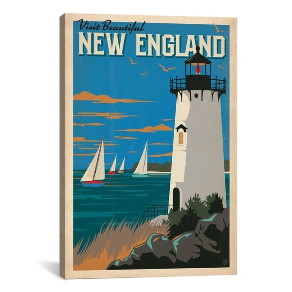 iCanvas ART Anderson Design Group New England Canvas Print Wall Art ...