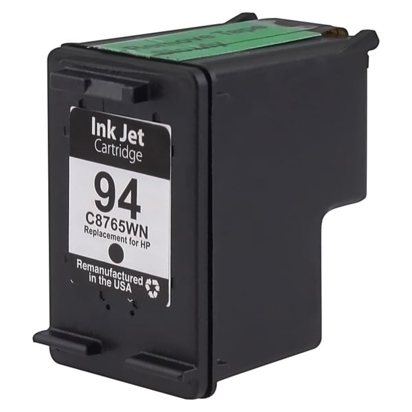 Insten Black Remanufactured Ink Cartridge Replacement for HP C8765W/ 94