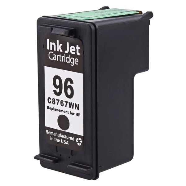 Insten Black Remanufactured Ink Cartridge Replacement for HP C8767W/ 96